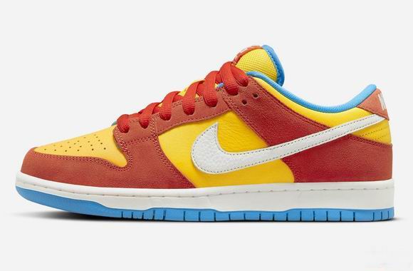 Cheap Nike Dunk Low Red Yellow Blue White Shoes Men and Women-78